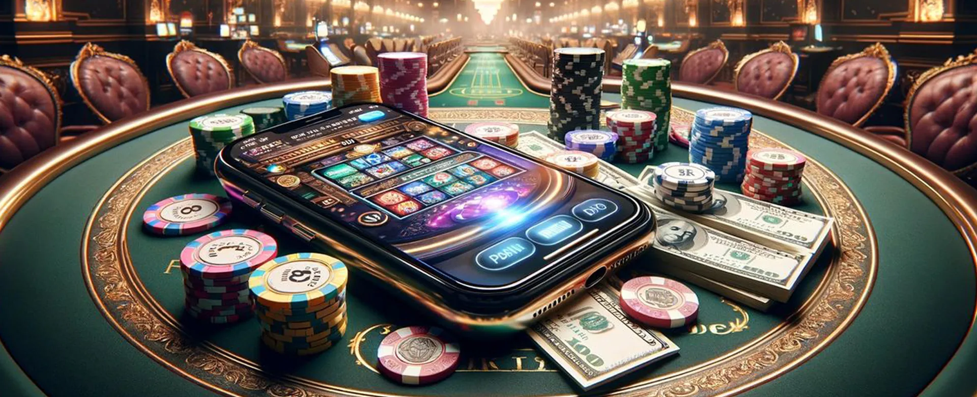 Player selecting games on phjoy online casino platform